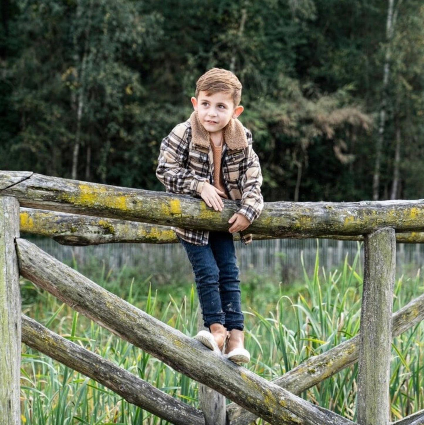 Koko Noko Boys Sandy Plaid Jacket - FA24