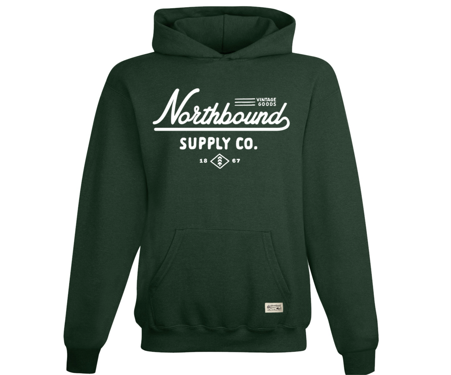 Northbound Green Vintage Hoodie FA24