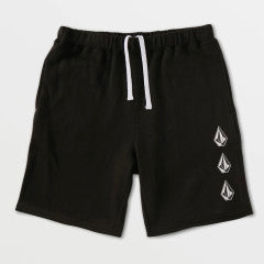 Volcom Iconic Stone Black Fleece Shorts SP22