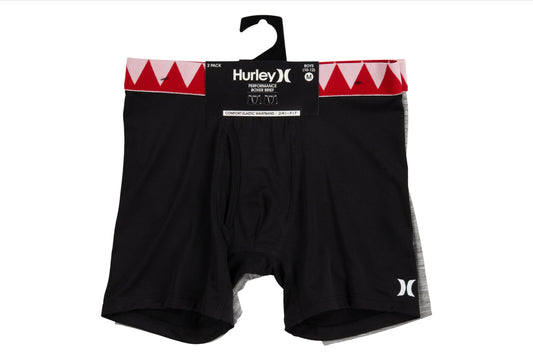 Hurley Black/Gray 2 Pack Boys Boxers