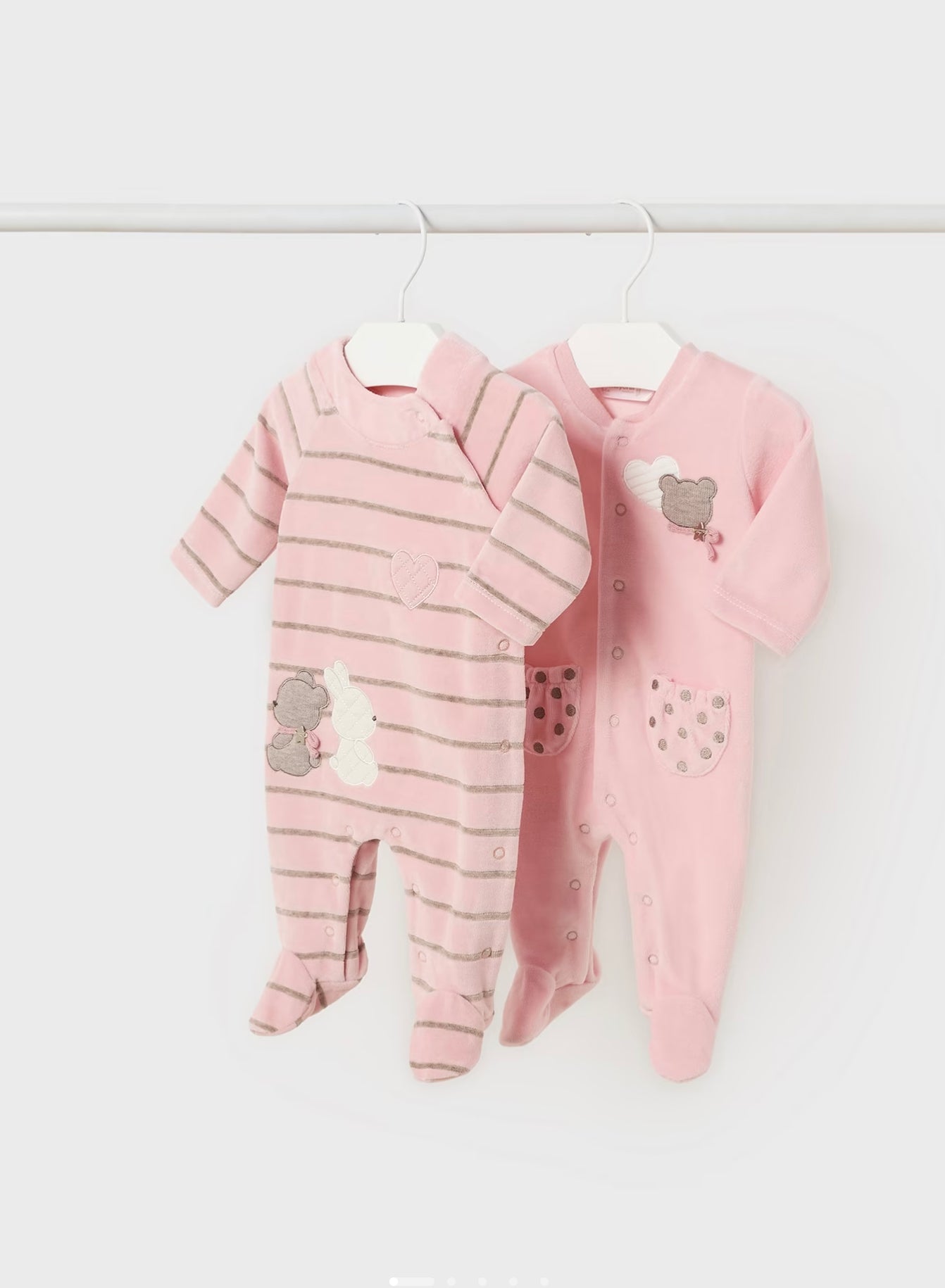 Mayoral Soft Striped Bunny Sleeper  W23