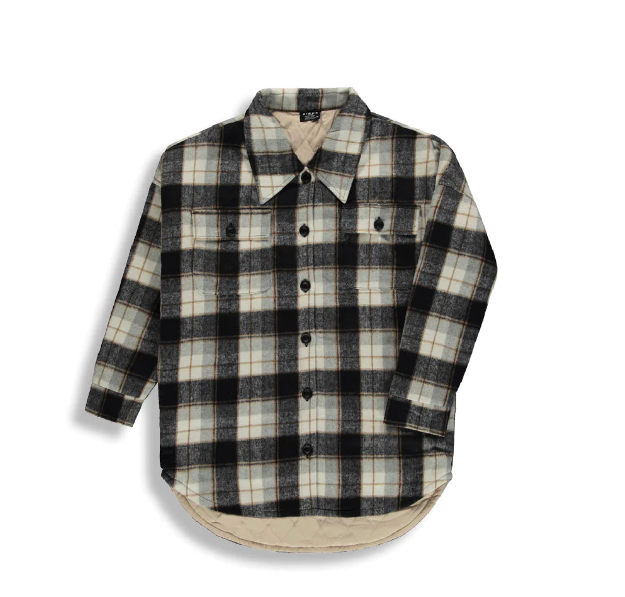 Birdz Plaid Lined Shacket FA23