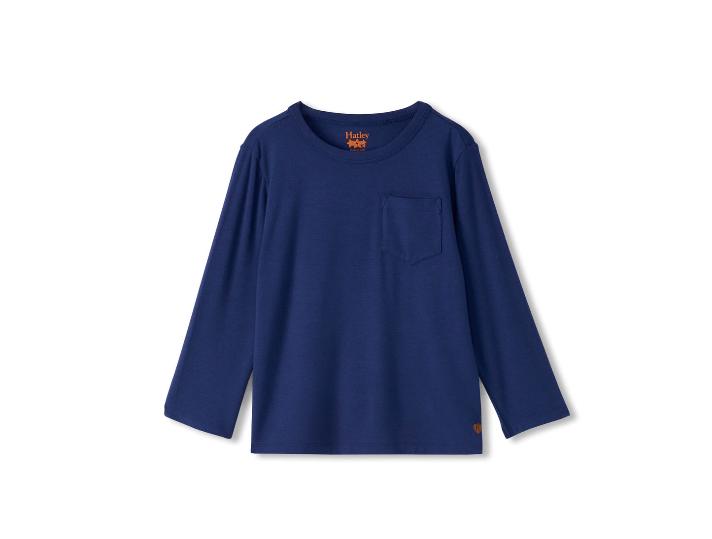 Hatley Patriot Blue Long sleeve Bamboo Tee-FA24