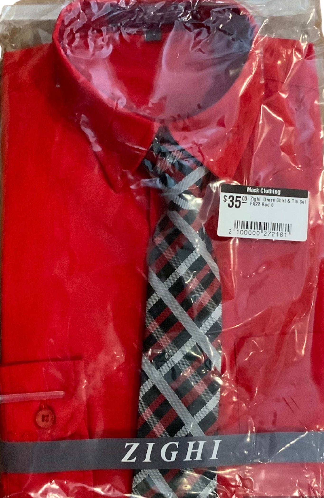 Zighi Boys Dress Shirt & Tie Set FA23