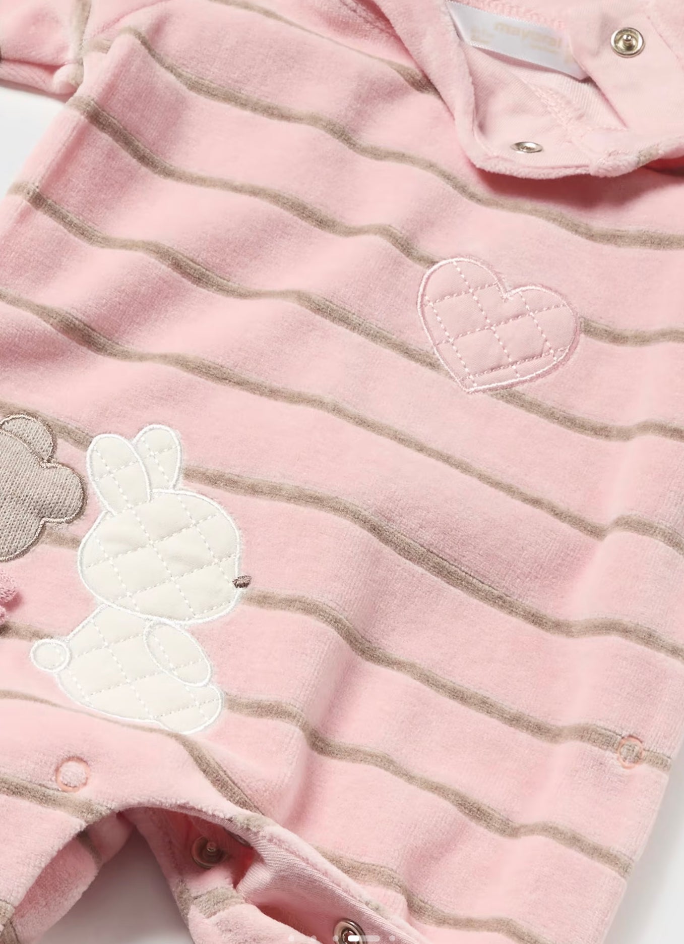 Mayoral Soft Striped Bunny Sleeper  W23