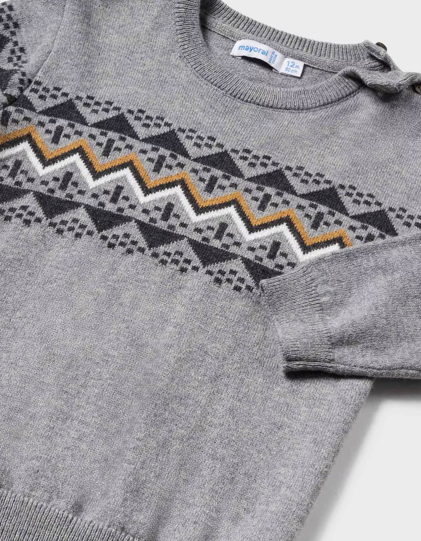 Mayoral Grey Knit Sweater W23