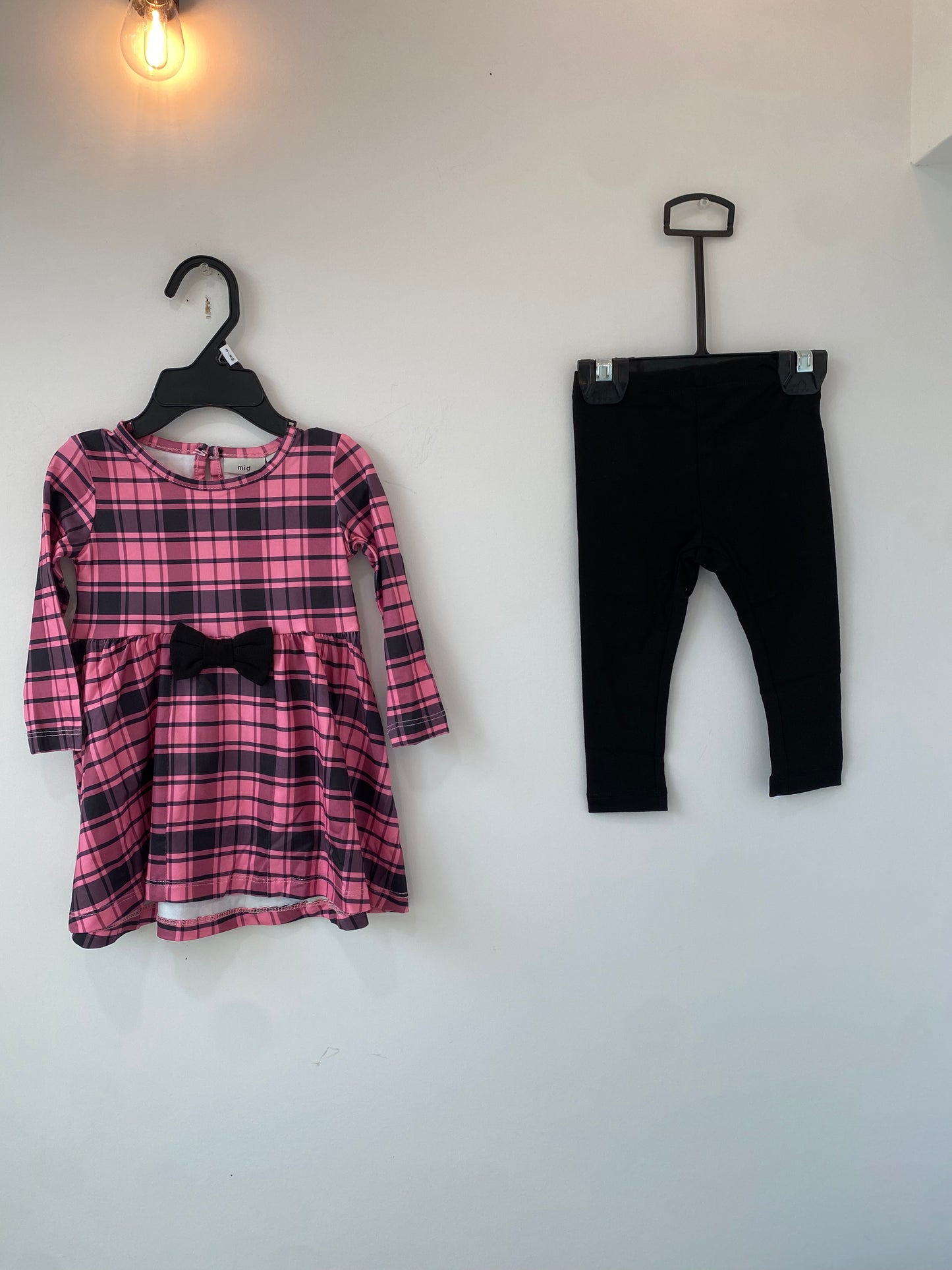 MID Plaid Dress & Pant Set FA23