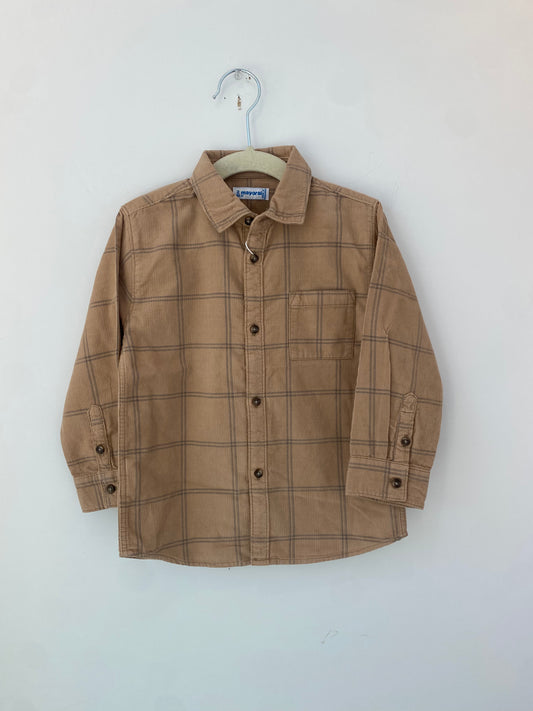 Mayoral Tan Plaid FA23