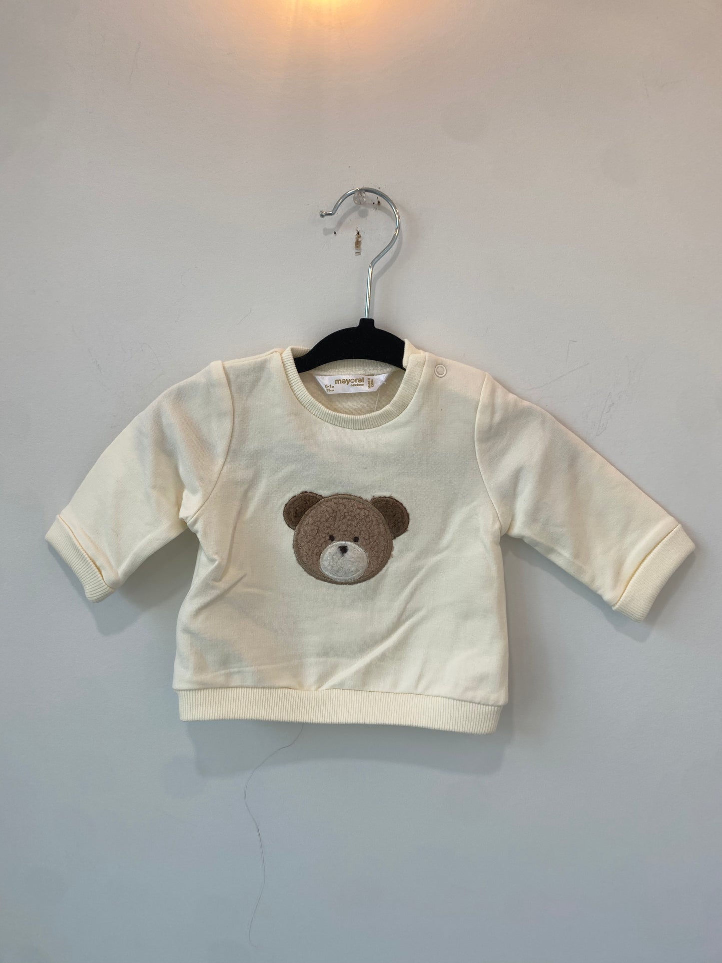 Mayoral White Teddy Long Sleeve FA23