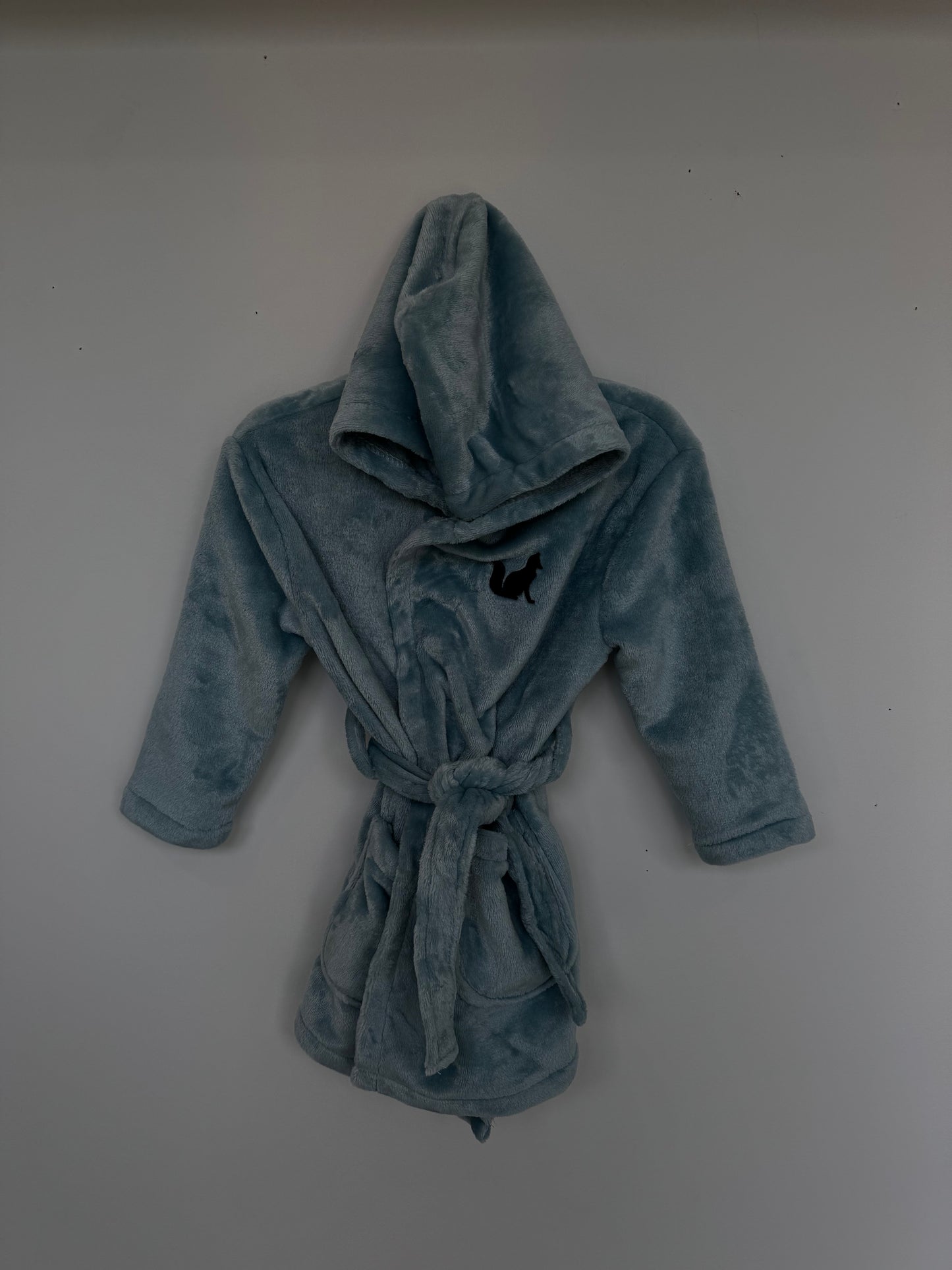 MID Blue Plush Bathrobe FA24