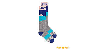 Roxy SKi  Socks-grey and blue-FA22- s/m