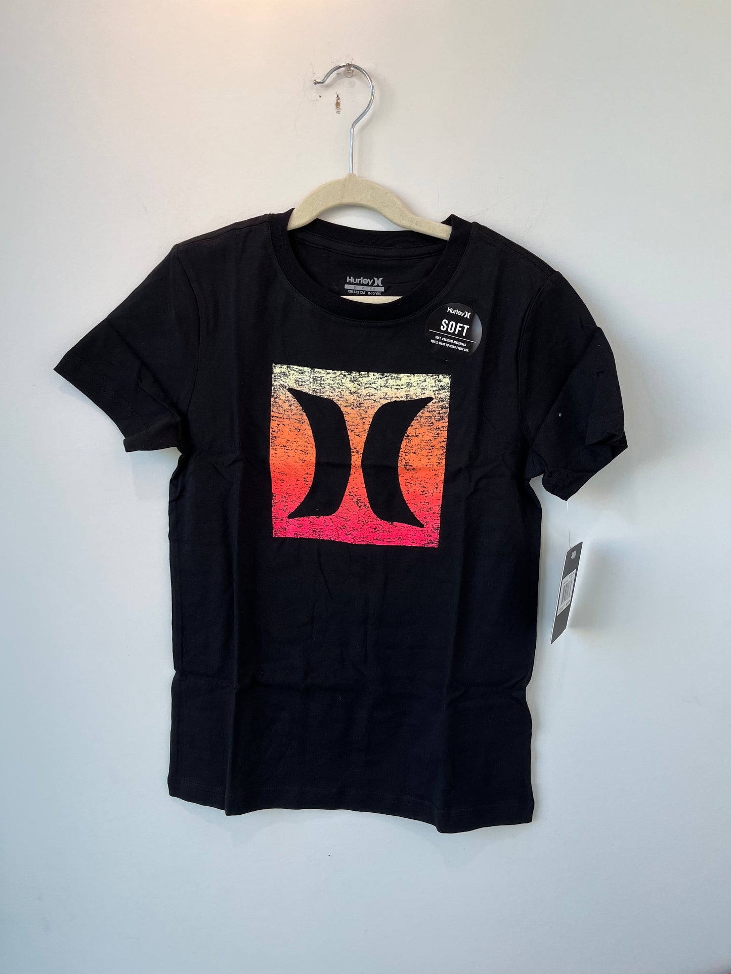 Hurley Black Gradient Short Sleeve Tee - SP24