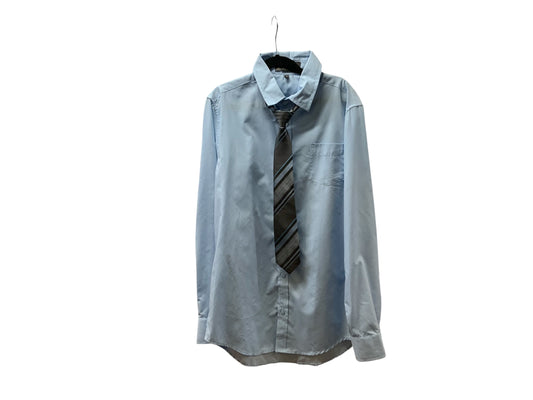 Zighi Light Blue Dress Shirt & Tie