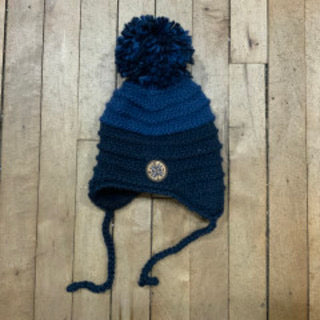 Calikids Two Tone Knit Toques Navy