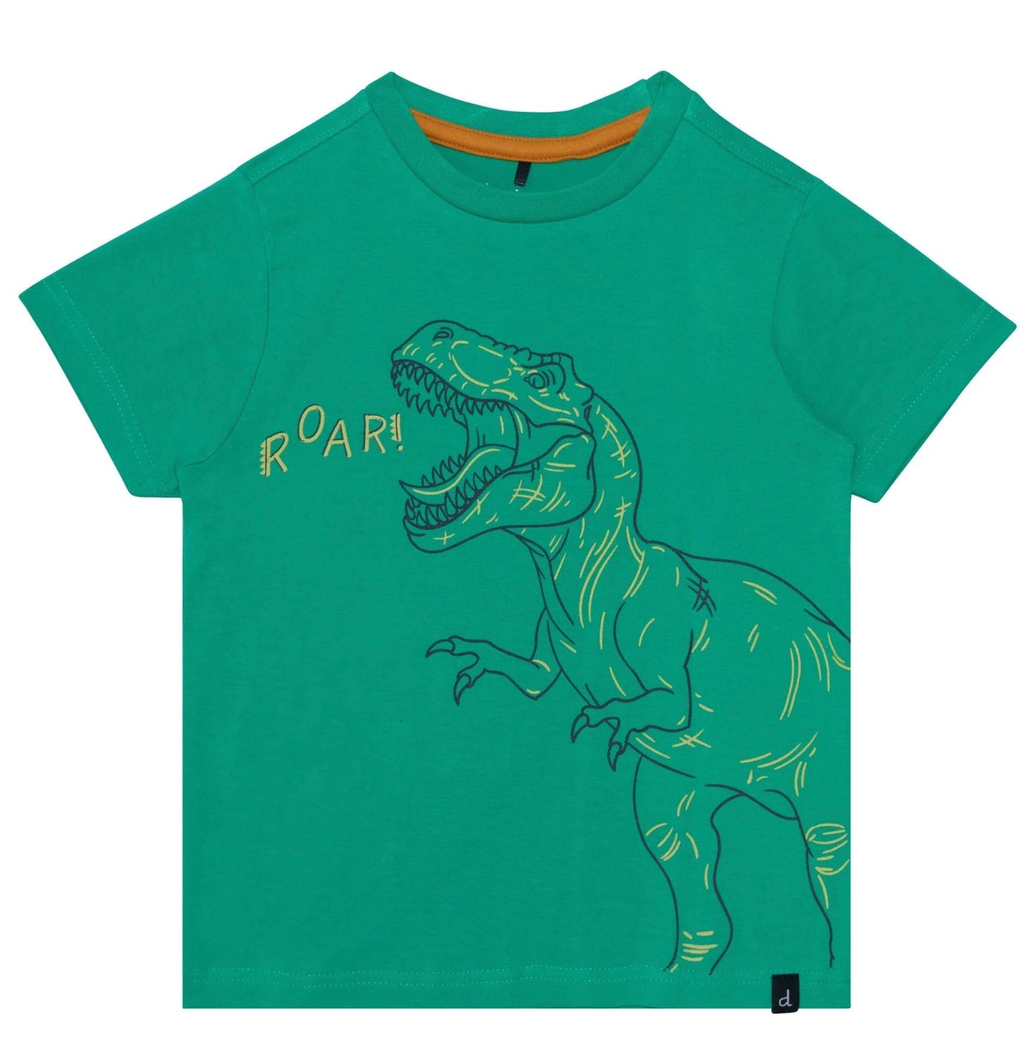 Deux Par Deux Dinosaur T-Shirt SP23 Green