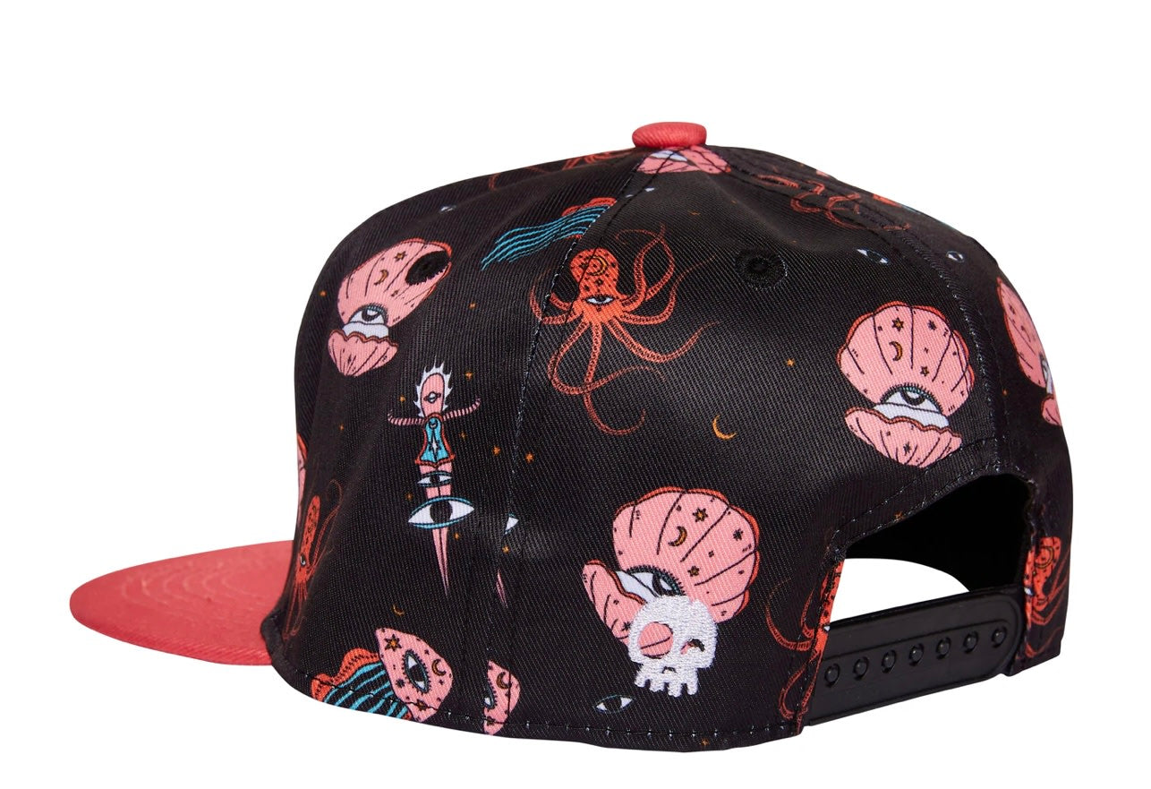 Headster Deep Sea Black Snapback Hat SP22