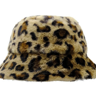 Headster Furry Friend Bucket Hat-W22 Leopard