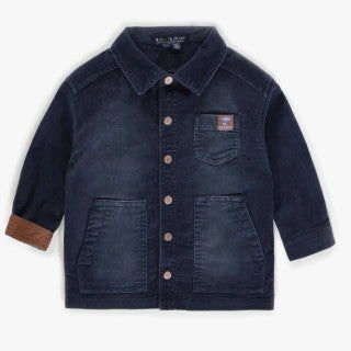 Souris Mini Navy Corduroy Overshirt FA22