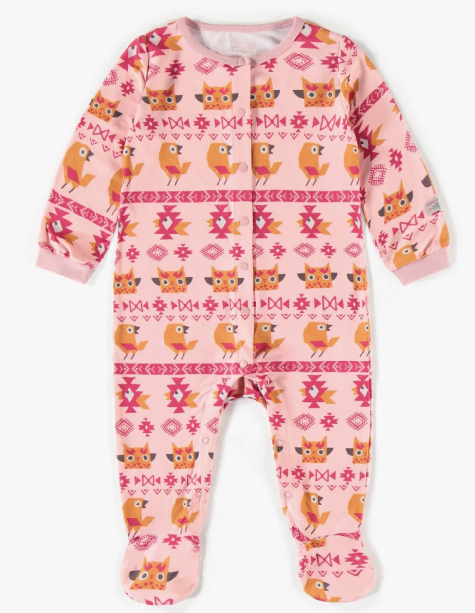 Souris Mini Pink Bird Print Pyjamas SP22 18-24 mos