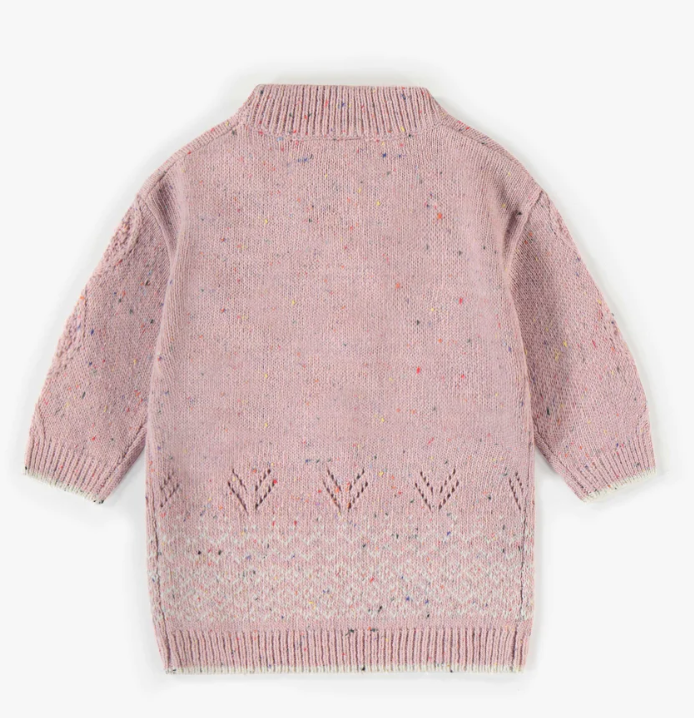 Souris Mini Pink Knitted Dress - FA22 0-3M