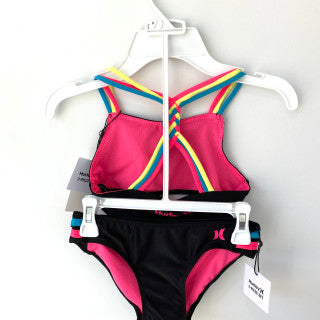 Hurley Black 2 Piece Swim Set