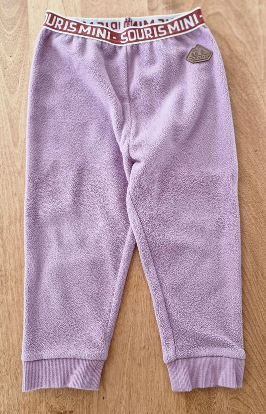 Souris MIni Mauve Fleece Pants W22