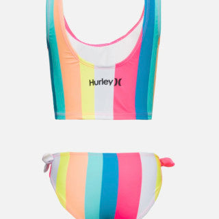 Hurley Stripe 2 Piece Swim Set