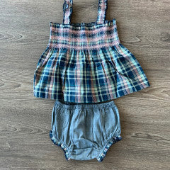 Lilly+Sid Reversible Check Tunic Set SP22