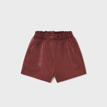 Mayoral Granate Leather Shorts - FA22