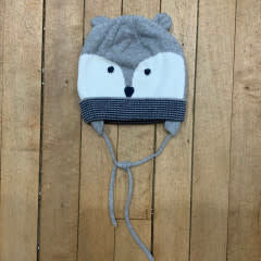 Mayoral Knit Raccoon Baby Toque W21