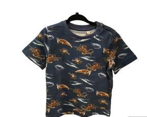 Minymo Navy Sea Creatures Tee SU22