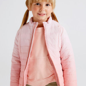 Mayoral Ombre Pink Spring Puffer Jacket SP24