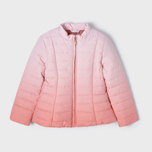 Mayoral Ombre Pink Spring Puffer Jacket SP24