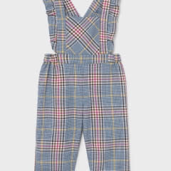 Mayoral Plaid Overalls-F21