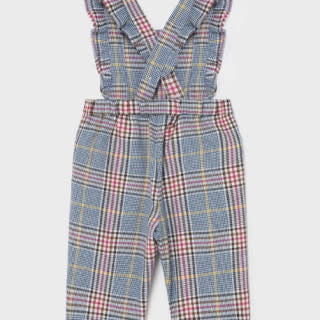 Mayoral Plaid Overalls-F21