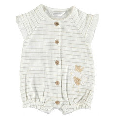 Mayoral Ruffled Romper SP22 Cream