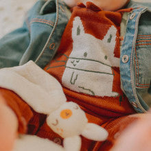 Souris Mini Caramel Knitted Fox One-Piece Newborn W22