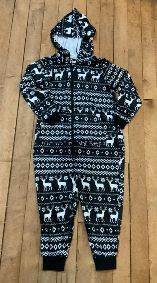 MID Black Reindeer Boys Onesie Pyjamas FA22
