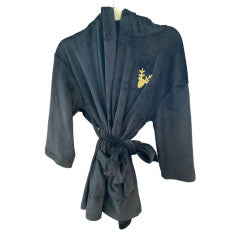 MID Gold Reindeer Black Bathrobe FA22