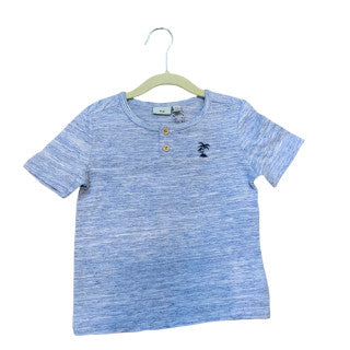 MID Palm Tree Tee-SP22 Sail Blue