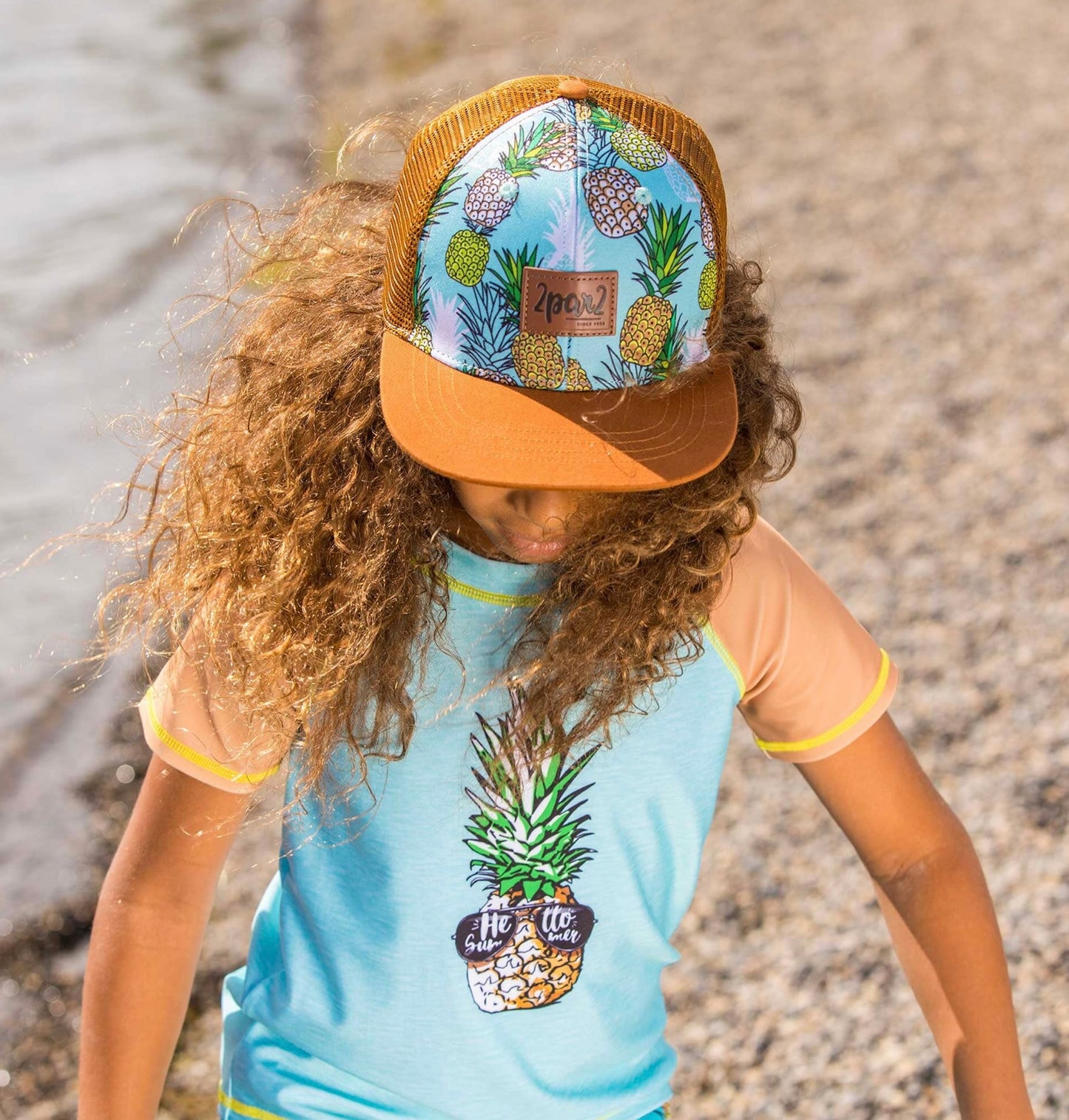 Deux Par Deux Girls Pineapple Hat SP23