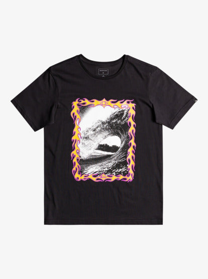 Quiksilver Flame Black and White Wave SU23