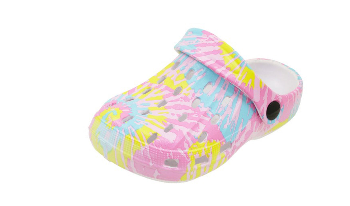 PW Unisex Kid’s Tie Dye Clog-W24