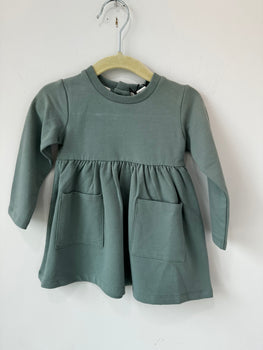 Miles the Label Vintage Teal Terry Baby Dress SP22