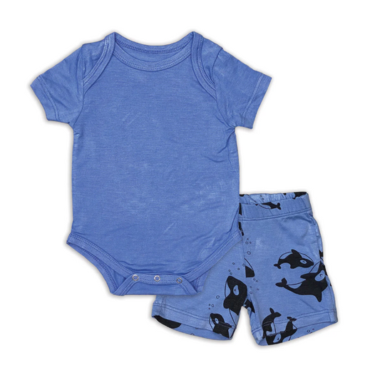 Silkberry Baby Onesie & Short Set-SU24