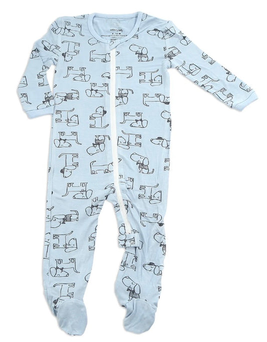 Silkberry Baby Bamboo Dog Print Sleeper SP24