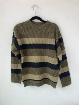 Nukutavake Green Striped Sweater FA23