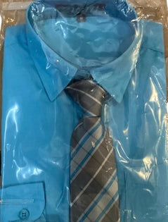 Zighi Teen Dress Shirt & Tie Set FA23