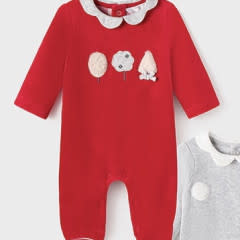 Mayoral Baby Fleece PJ W21  Red