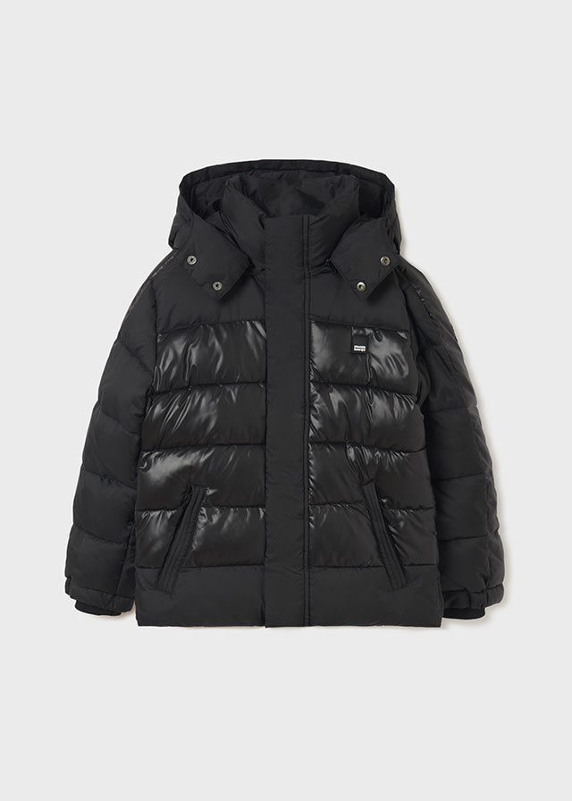 Mayoral Black Puffer Jacket-F22